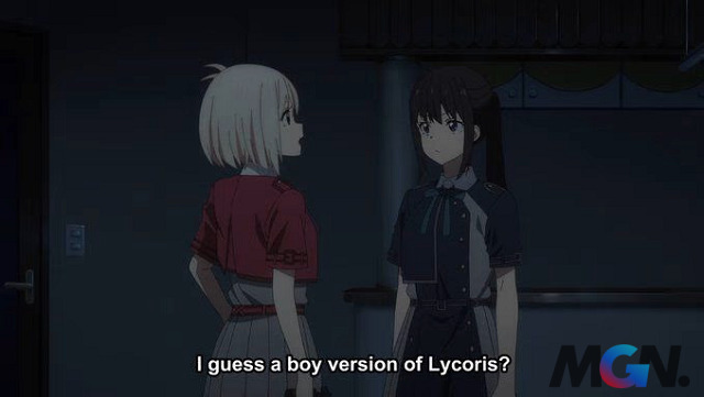 Trong Lycoris Recoil, Lilybells là 'đối tác nam' của các đặc vụ Lycoris