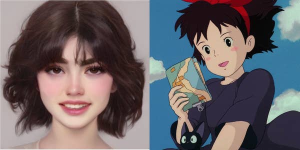 Khi nhân vật hoạt hình Ghibli biến thành người thật: Không nhận ra cặp đôi Vùng đất linh hồn!  - Ảnh 5.